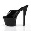 Pleaser - SKY301 Mules à talons - Chaussures de pole dance - Noir Product image